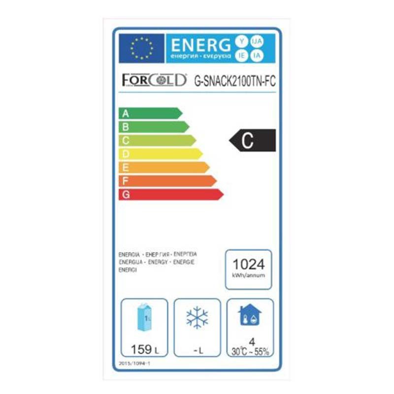 Comprar Mesa refrigerada gastronomía GN 1/1 2 puertas Forcold G-SNACK2100TN-FC en Pepebar
