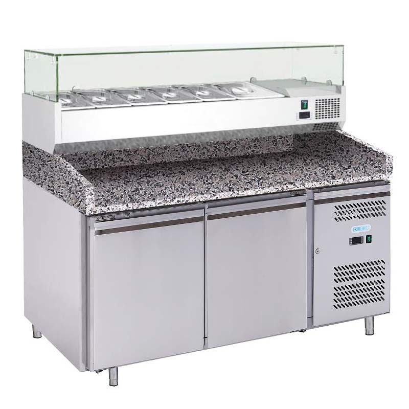 Comprar Mesa refrigerada mármol 2 puertas Forcold G-PZ2600TN-FC en Pepebar
