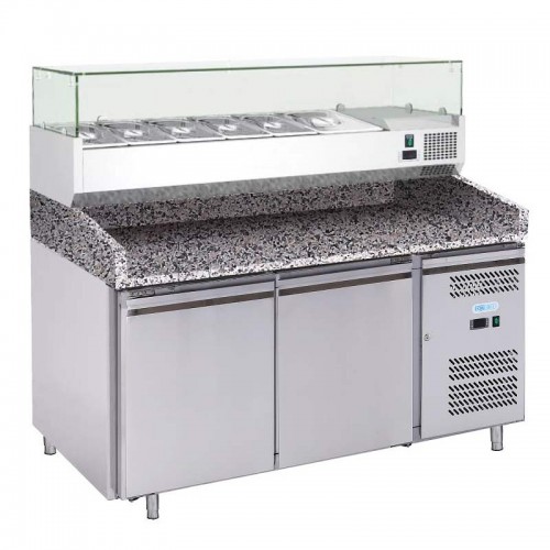 Comprar Mesa refrigerada mármol 2 puertas Forcold G-PZ2600TN-FC en Pepebar