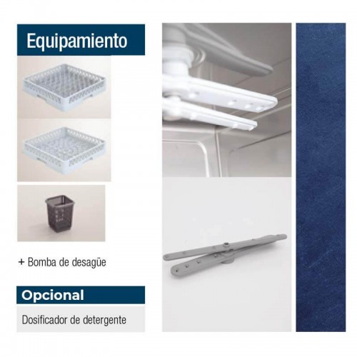 Lavavajillas industrial LAV150 50x50 con/sin bomba de desagüe neutro blu ITW Comprar Lavavajillas industrial LAV150 50x50 con/sin bomba de desagüe neutro blu ITW en Pepebar