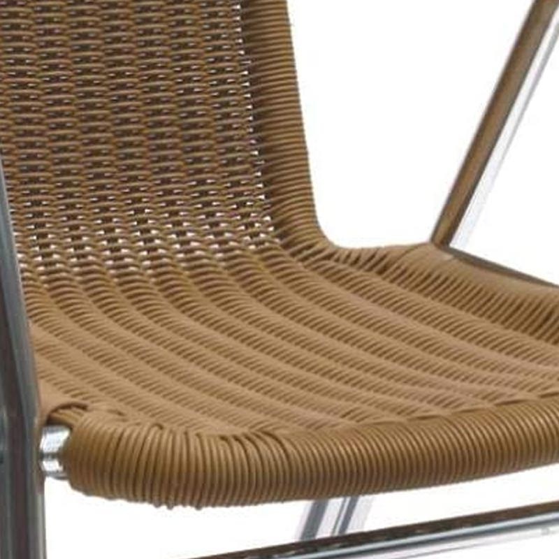 Comprar Silla de aluminio con rattan color crema 178097 en Pepebar