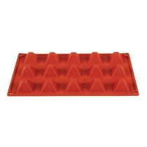Molde pirámide de silicona x15 Pavoni N942