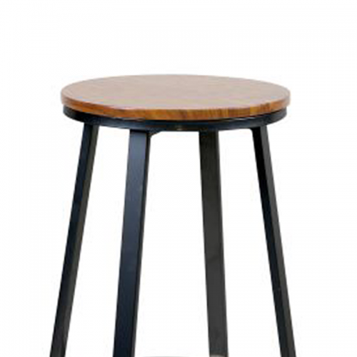 Comprar Taburete titan negro con asiento nogal 206391(A4) en Pepebar