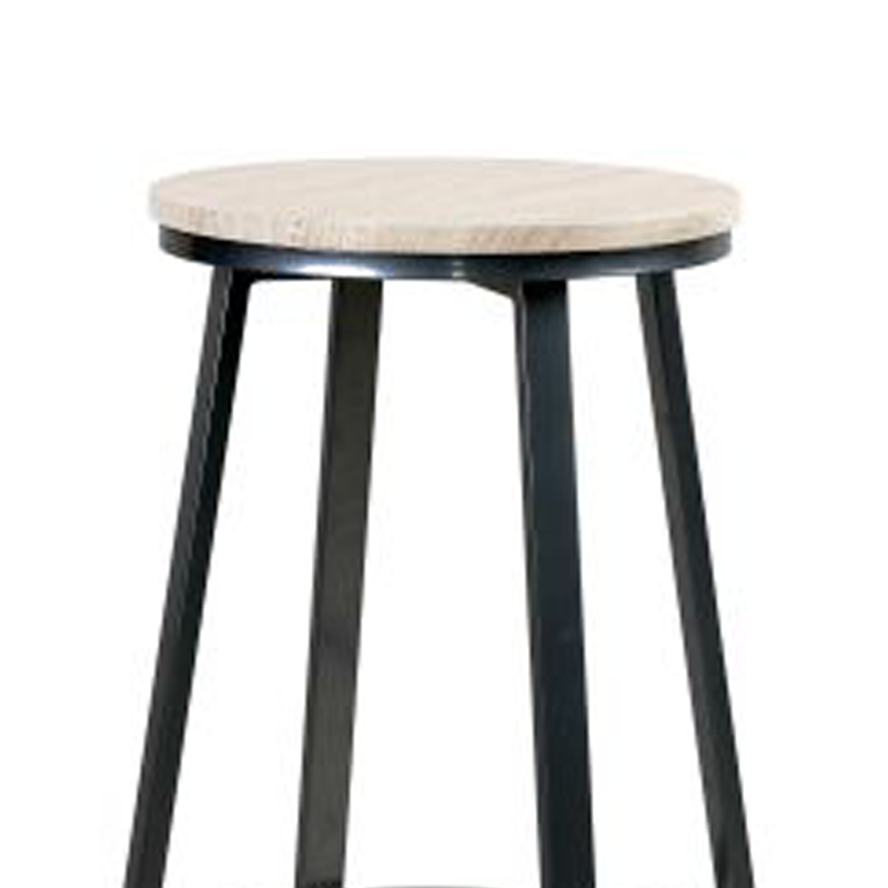 Comprar Taburete titan negro con asiento roble claro 206389(A2) en Pepebar