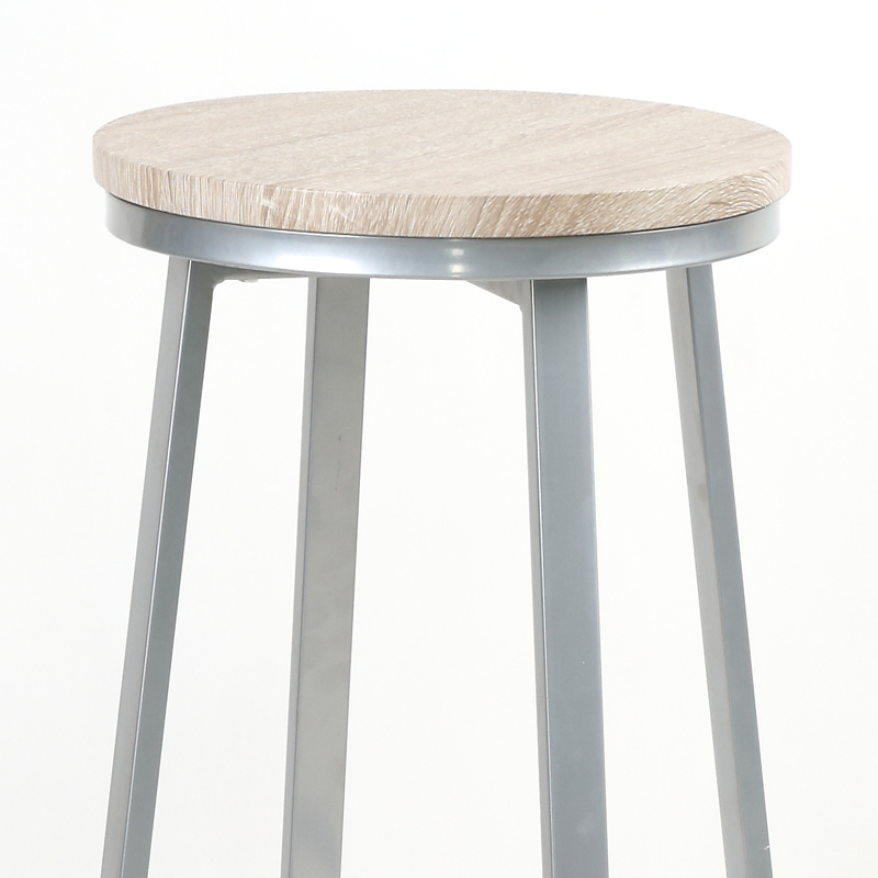 Comprar Taburete titan gris con asiento roble claro 206392(A2) en Pepebar