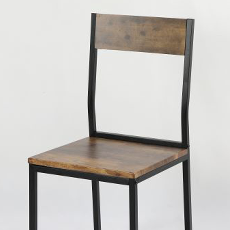 Comprar Silla Odín hierro negro y madera envejecida Hobeto 206380 en Pepebar