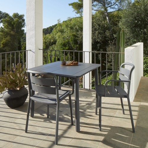 Comprar Silla Como con brazos gris oscuro Resol 05350 en Pepebar