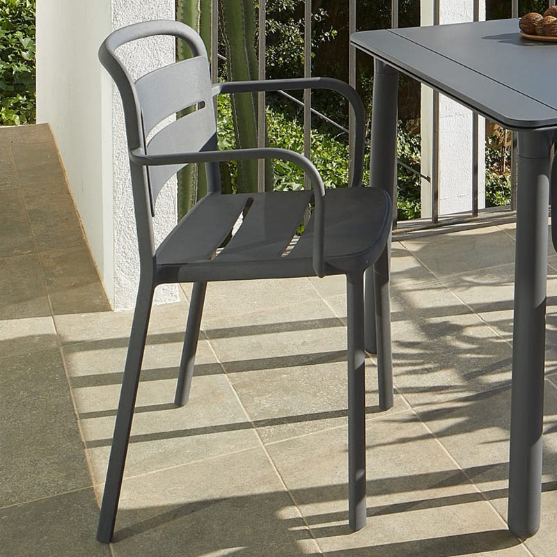 Comprar Silla Como con brazos gris oscuro Resol 05350 en Pepebar