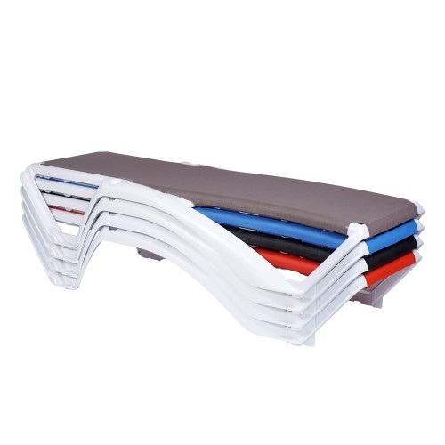 Comprar Tumbona Marina club blanca y azul Resol 03970 en Pepebar