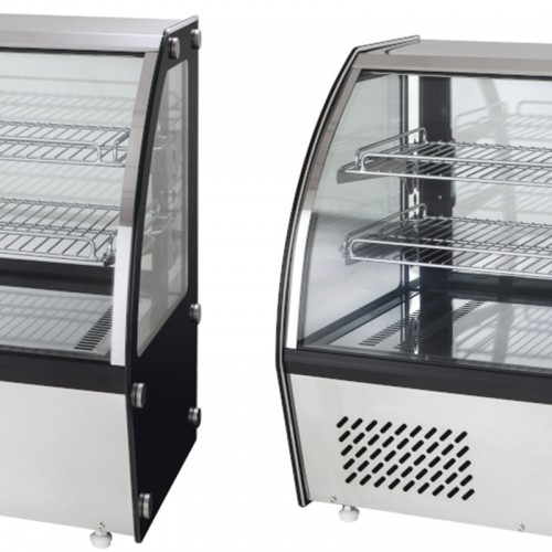 Comprar Vitrina expositora frigorífica vidrio curvado 100 litros Fimar G-VPR100 en Pepebar