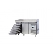 Mesa refrigerada pizzería con cajones y puerta Forcold G-PZ1610TN-FC - Pepebar Mesa refrigerada pizzería con cajones y puerta Forcold G-PZ1610TN-FC - Catálogo Bajo mostrador y mesas