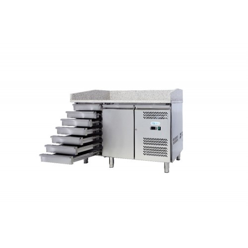 Comprar Mesa refrigerada pizzería con cajones y puerta Forcold G-PZ1610TN-FC en Pepebar