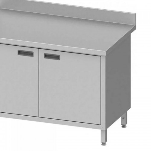 Comprar Mesa mural acero inoxidable con puertas batientes 1000x700x850 Stalgast 950157100 en Pepebar