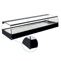 Vitrina refrigerada cristal frontal hasta nivel de barra T-120 - Pepebar Vitrina refrigerada cristal frontal hasta nivel de barra T-120 - Catálogo Vitrina tapas sobremostrador