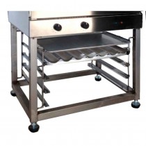 Soporte para 2 hornos con bandejas 600x400 PBDSOP6