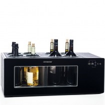 Vinoteca de barra exposición 8 botellas bitermico con compresor - Pepebar Vinoteca de barra exposición 8 botellas bitermico con compresor - Catálogo Botellero frigorífico