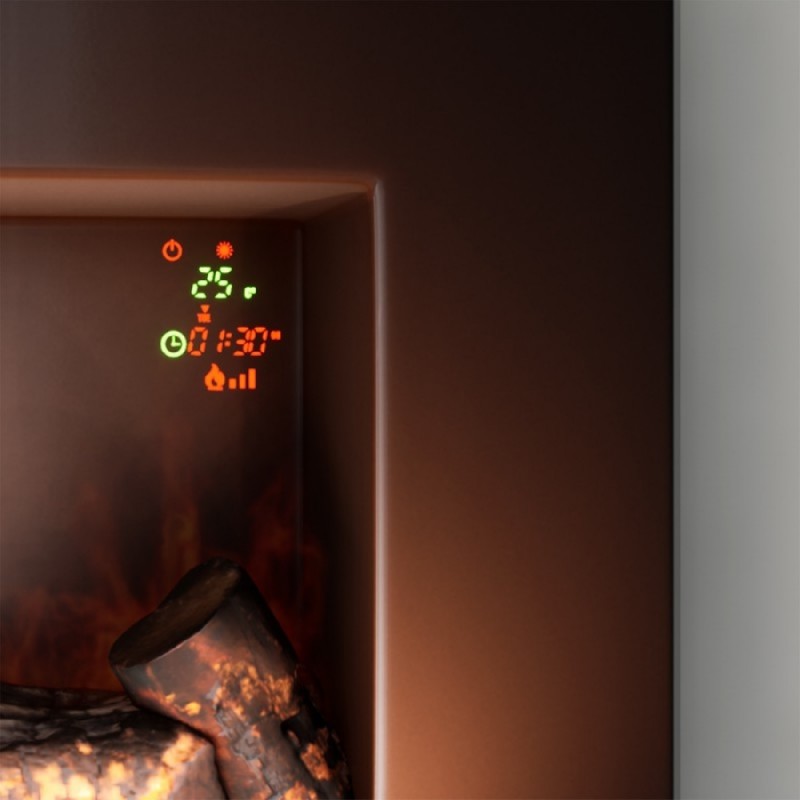 Comprar Chimenea electrica decorativa de pared Ready Warm 2200 Curved Flames Cecotec en Pepebar