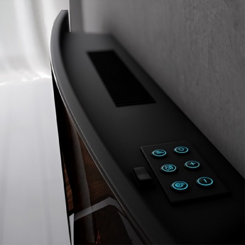 Comprar Chimenea electrica decorativa de pared Ready Warm 2200 Curved Flames Cecotec en Pepebar