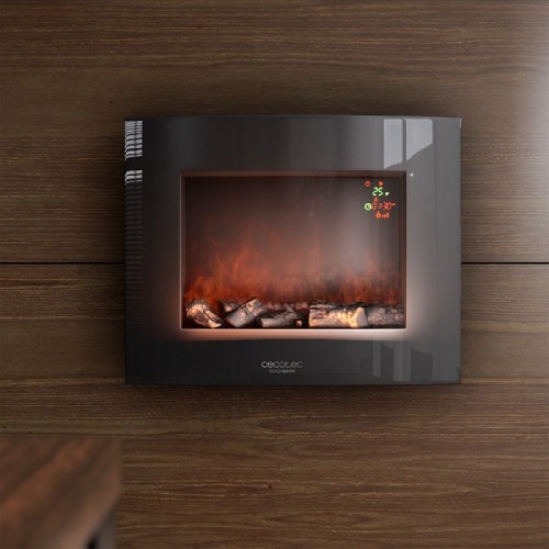 Comprar Chimenea electrica decorativa de pared Ready Warm 2600 Curved Flames Cecotec en Pepebar