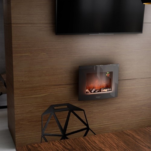 Comprar Chimenea electrica decorativa de pared Ready Warm 2600 Curved Flames Cecotec en Pepebar
