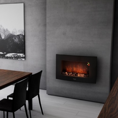 Comprar Chimenea electrica decorativa de pared Ready Warm 3500 Curved Flames Cecotec en Pepebar