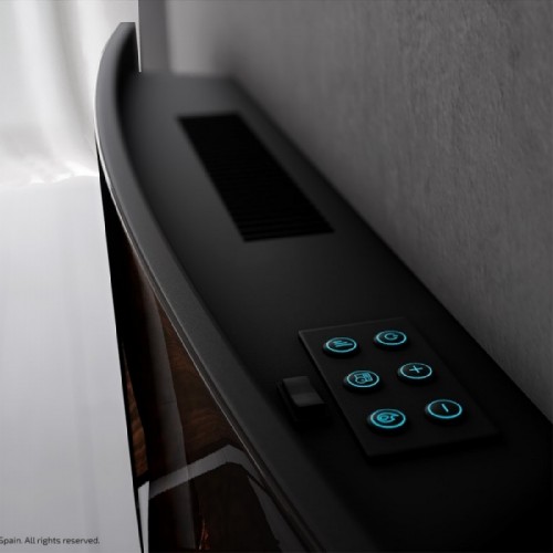 Comprar Chimenea electrica decorativa de pared Ready Warm 3500 Curved Flames Cecotec en Pepebar