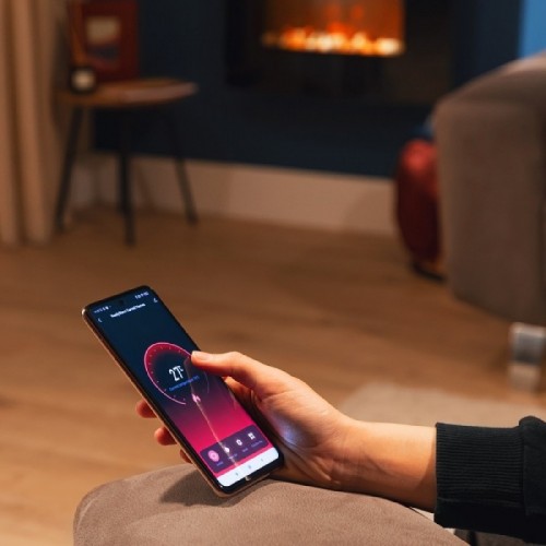 Comprar Chimenea eléctrica ReadyWarm 3550 Curved Flames Connected Cecotec en Pepebar