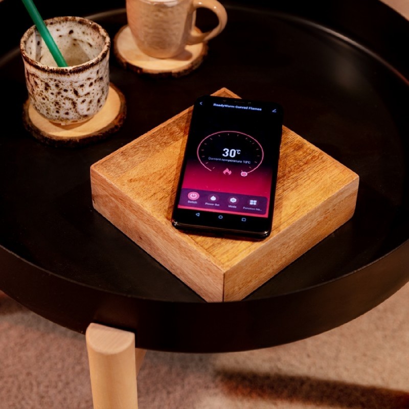 Comprar Chimenea eléctrica ReadyWarm 2690 Flames Connected White Cecotec en Pepebar