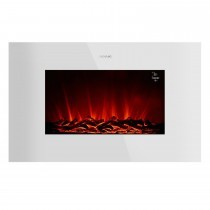 Chimenea eléctrica ReadyWarm 3590 Flames Connected White Cecotec - Catálogo Estufas de diseño