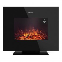 Chimenea electrica ReadyWarm 2700 Design Flames Black Cecotec