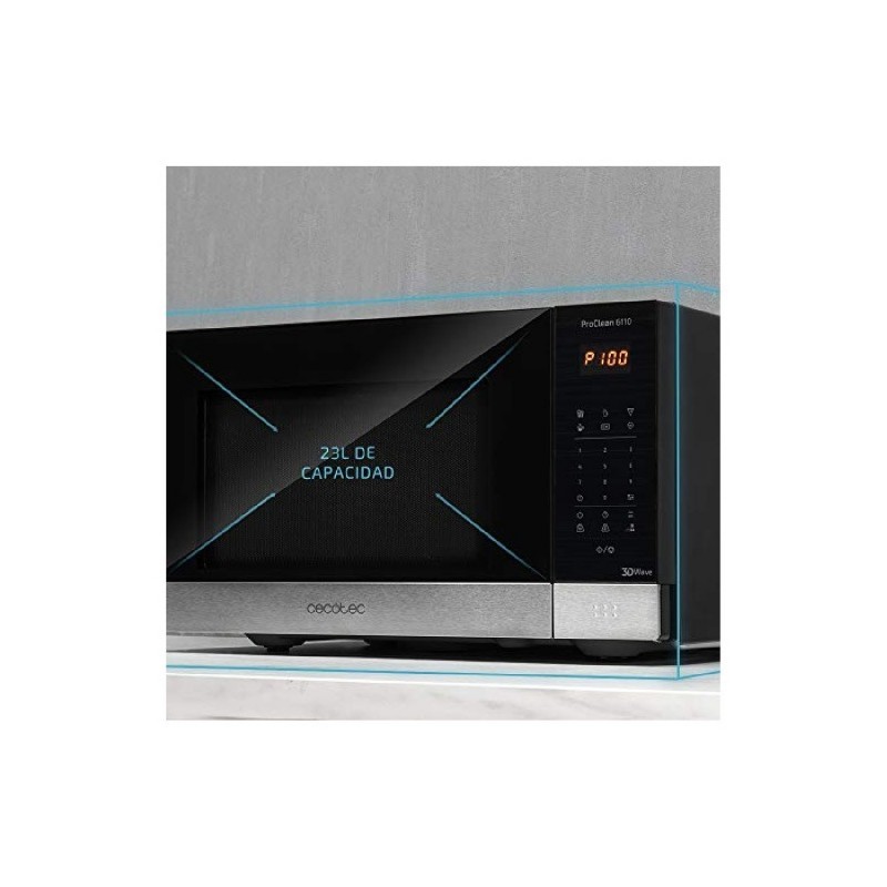 Comprar Microondas 23l con grill ProClean 6110 Cecotec en Pepebar