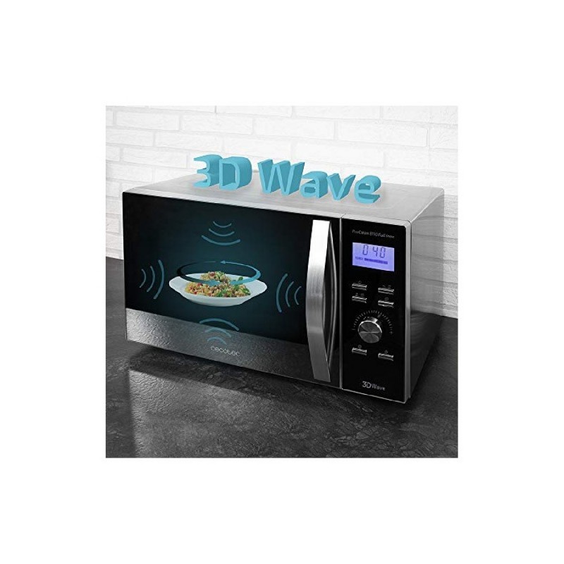 Comprar Microondas 28l con grill ProClean 8110 Full Inox Cecotec en Pepebar