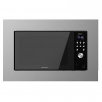 Microondas encastrable GrandHeat 2000 Built-In Steel Black Cecotec