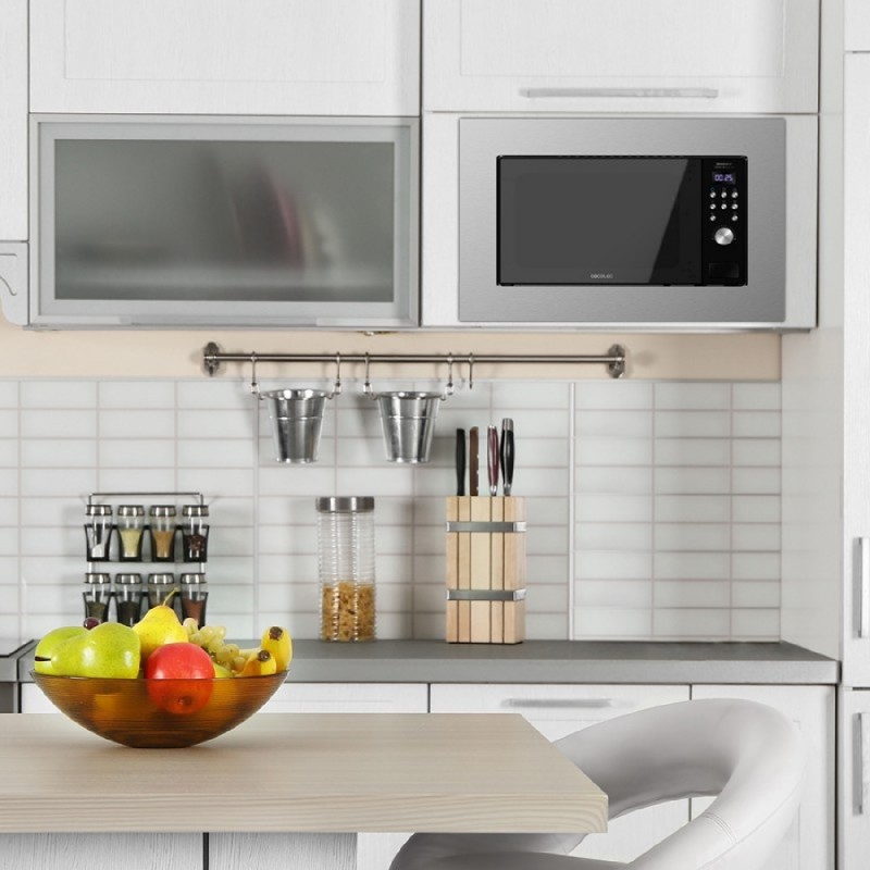 Microondas encastrable GrandHeat 2000 Built-In Steel Black Cecotec Comprar Microondas encastrable GrandHeat 2000 Built-In Steel Black Cecotec en Pepebar