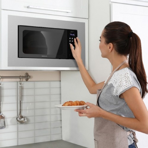 Comprar Microondas encastrable GrandHeat 2000 Built-In Steel Black Cecotec en Pepebar