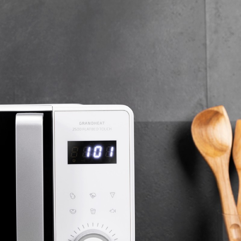 Comprar Microondas sin plato GrandHeat 2500 Flatbed Touch White Cecotec en Pepebar