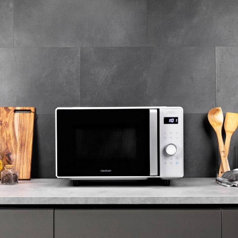 Comprar Microondas sin plato GrandHeat 2500 Flatbed Touch White Cecotec en Pepebar