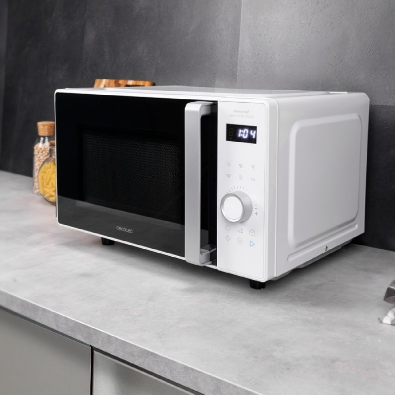 Comprar Microondas sin plato GrandHeat 2500 Flatbed Touch White Cecotec en Pepebar