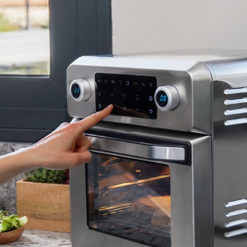 Comprar Horno Freidora Bake&Fry 1400 Touch Steel Cecotec en Pepebar