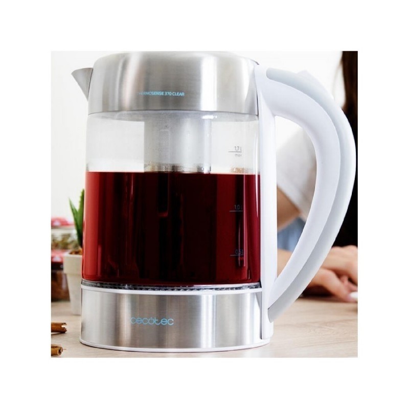 Comprar Hervidor de agua ThermoSense 370 Clear Cecotec en Pepebar