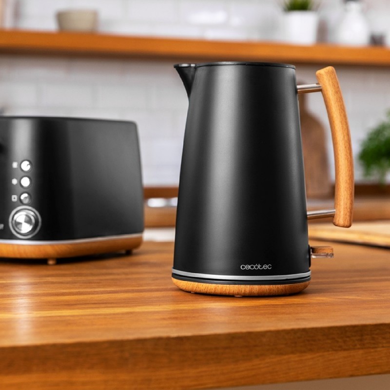 Comprar Hervidor de agua ThermoSense 400 Black Woody Cecotec en Pepebar