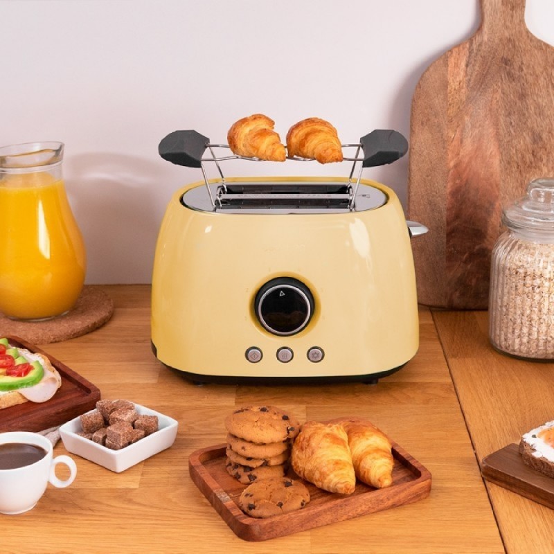 Cecotec Digital Toaster ClassicToast 8000 Blue Double. 800 W, with 2 extra wide short, 3 Preset functions slots, : BLOCK