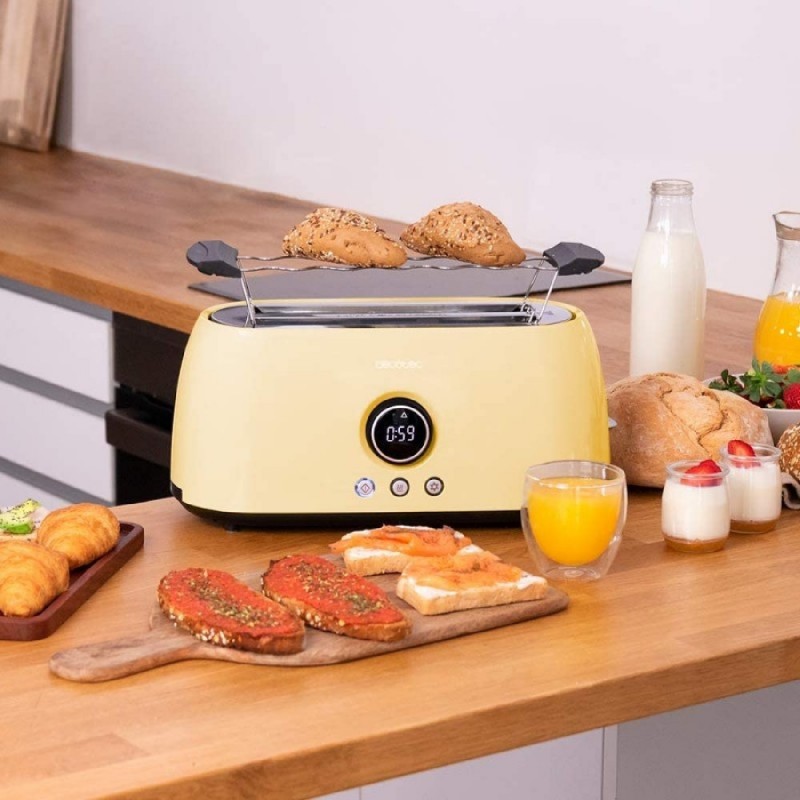 Tostadoras verticales digitales ClassicToast 15000 Blue, Beige y Yellow  Extra Double 