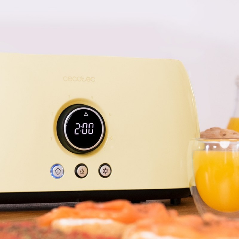 Comprar Tostador vertical digital ClassicToast 15000 Yellow Extra Double Cecotec en Pepebar