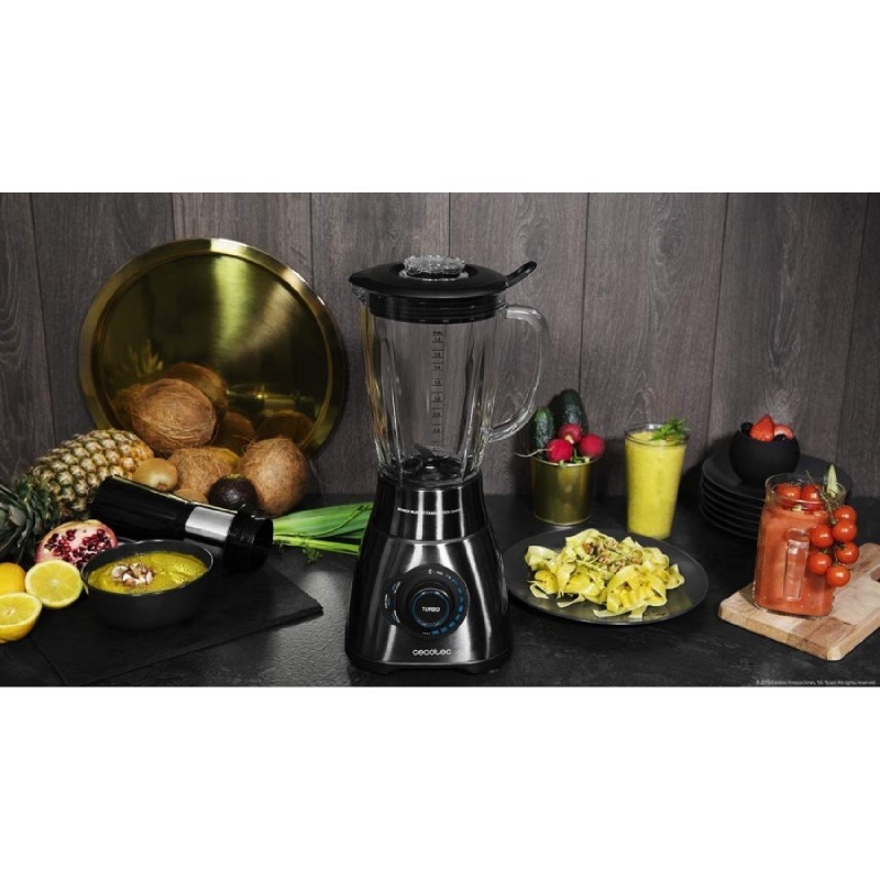 Cecotec Power Black Titanium 1800 Smart 1,8 L Batidora de vaso 1800 W Negro