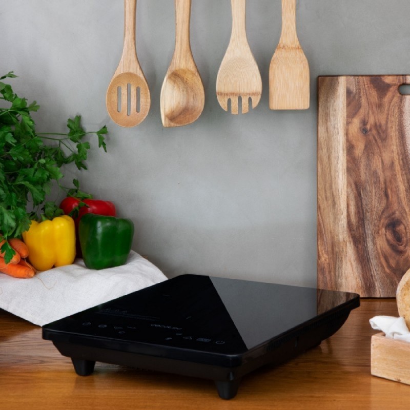 Comprar Placa de inducción Full Crystal Onyx (Color Negro) Cecotec en Pepebar