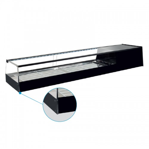 Comprar Vitrina refrigerada acabado negro Varias medidas y opciones RCT Vitrinas Gómez en Pepebar