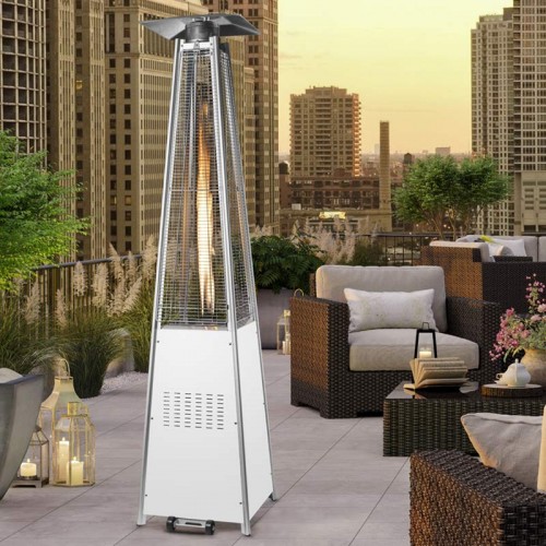 Comprar Estufa de terraza pirámide blanca Butsir ETBA0027 en Pepebar