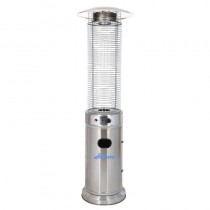 Estufa baja cilíndrica de acero inoxidable 202252 Hobeto - Catálogo Estufas de gas exterior