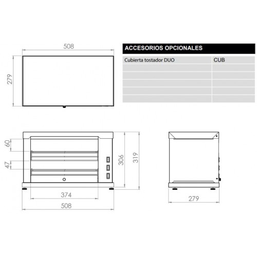 Comprar Horno tostador eléctrico doble función dos compartimentos 2DUO en Pepebar